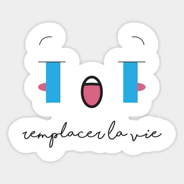 "Croquer la vie" collection | remplacer la vie Sticker by Arlette